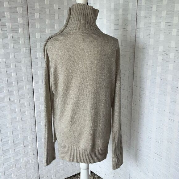 NWT Zadig & Voltaire Alma Bijoux Cashmere Sweater in Mastic Size XS - Picture 4 of 15